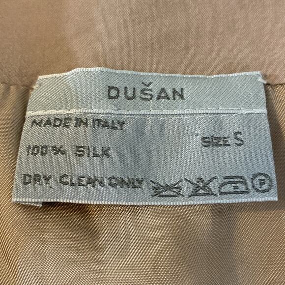 Dusan Italian Luxury Designer Silk Boxy Fit Summer Blazer Size Small - Picture 3 of 9